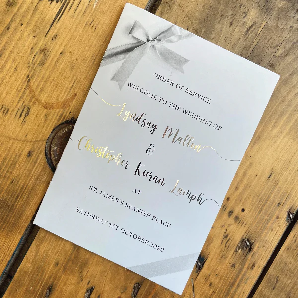 Foiling Wedding Booklets - Image 5